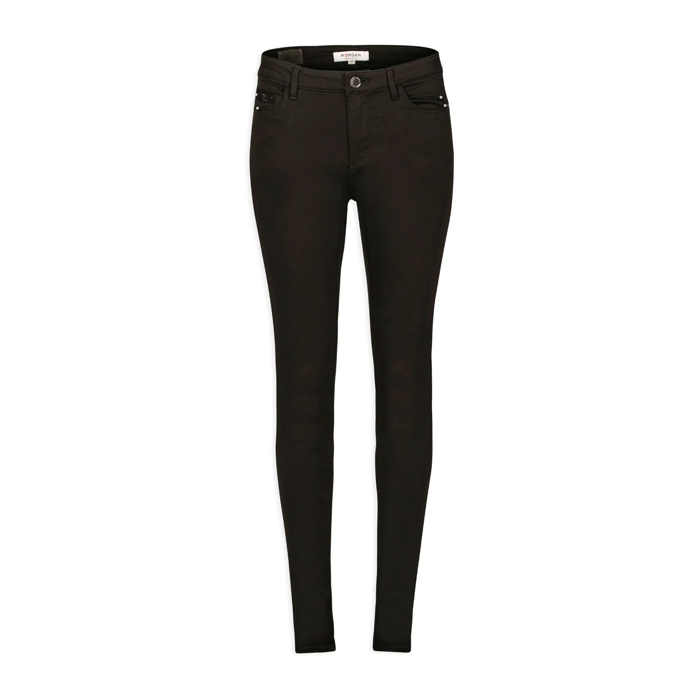Morgan Women's Black Slim Fit 5-Pocket Stretch Denim Skinny Jeans - Gomix Brands Outlet